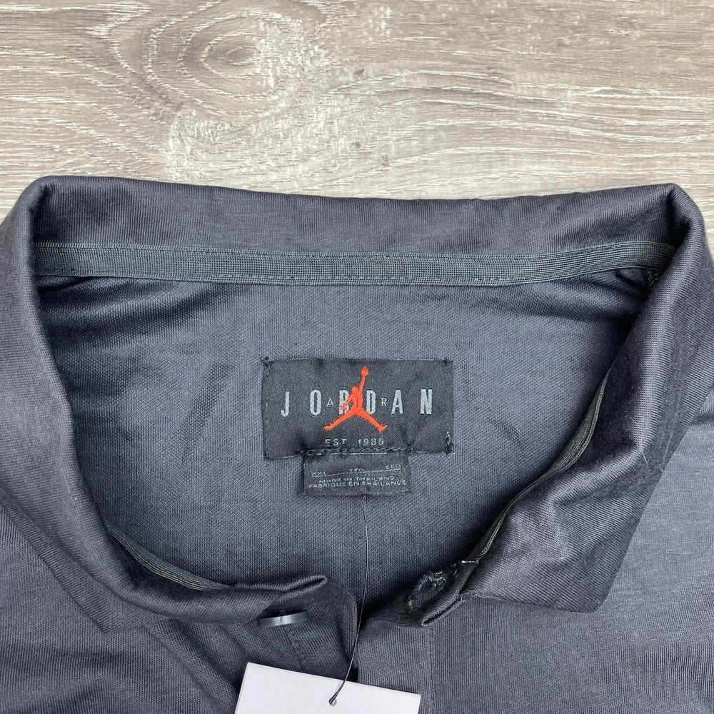 Jordan Dri-FIT Polo Shirt Mens 2XL Gray Jordan Invitational Charlotte Basketball - Picture 4 of 13
